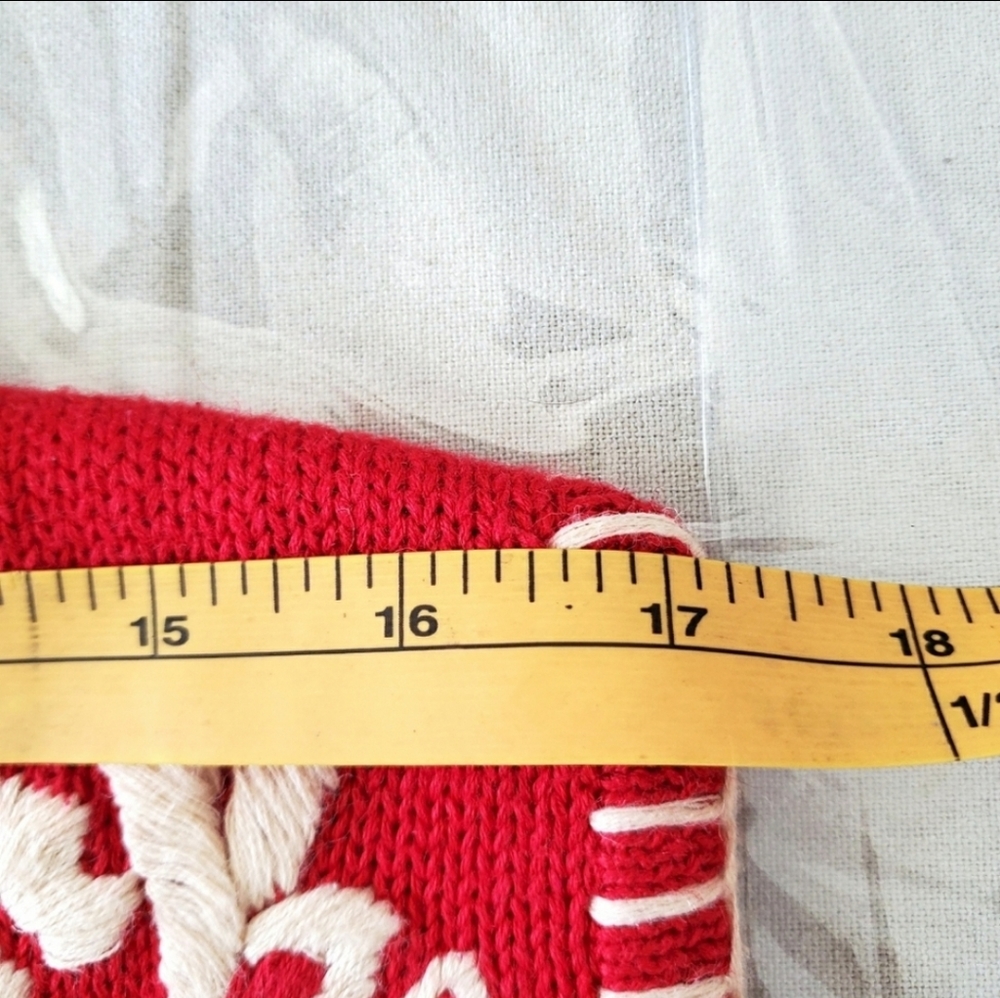 Vintage Susan Bristol Red Cream Embroidered Vest - Picture 13 of 15